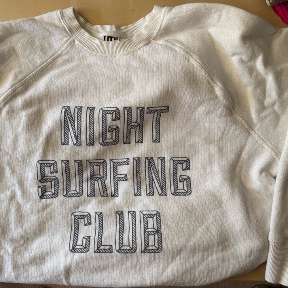 Night Surfing Club Cream Sweater